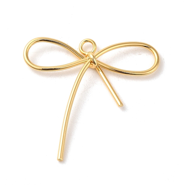 

PandaHall Brass Pendants, Bowknot, Real 18K Gold Plated, 28x28.5x4mm, Hole: 2mm Brass Bowknot