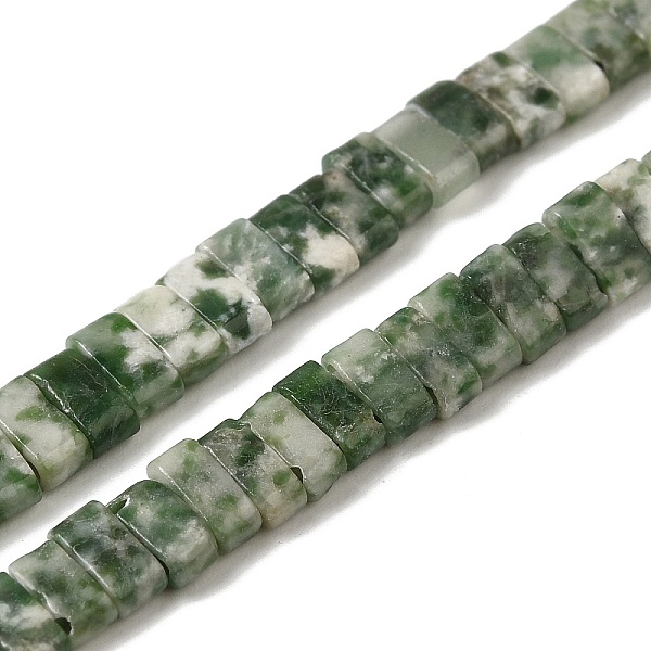 

PandaHall Natural Green Spot Jasper Beads Strands, 2-Hole, Rectangle, 2.5~3x5x2.5mm, Hole: 0.8mm, about 138~140pcs/strand, 15.28''~15.31''...