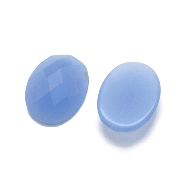 

PandaHall Natural Agate Cabochons, Faceted, Dyed, Oval, 15~17.5x11.5~12.5x4~5mm Natural Agate Oval