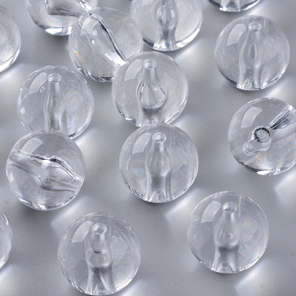 

PandaHall Transparent Acrylic Beads, Round, Clear, 20x19mm, Hole: 3mm, about 111pcs/500g Acrylic Round Clear