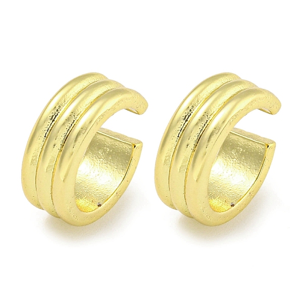 

PandaHall Brass Cuff Earrings, for Women, Real 18K Gold Plated, 12.8x5mm Brass