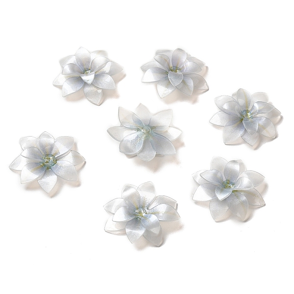 

PandaHall Flower Bead Cap, for DIY Jewelry Making, Gainsboro, 32~34x9~10mm, Hole: 0.9~1mm Acrylic Gray