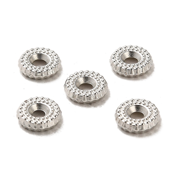 

PandaHall CCB Plastic Beads, Flat Round, Platinum, 7.8x2mm, Hole: 2mm Plastic Flat Round