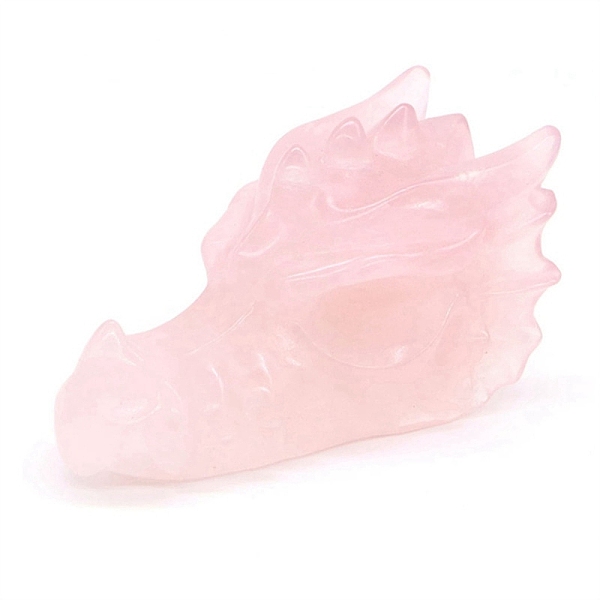 

PandaHall Natural Rose Quartz Ornament Home Desktop Decoration Craft, Dragon, 50mm Rose Quartz Dragon