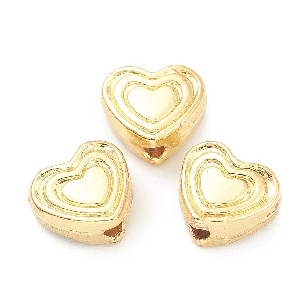 

PandaHall Alloy Beads, Cadmium Free & Lead Free, Heart, Real 18K Gold Plated, 7x8x4mm, Hole: 1.6mm Alloy Heart