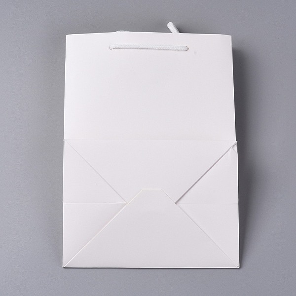 

PandaHall Paper Bags, Gift Shopping Bags, with Transparent Clear Window Display, Rectangle, White, 25x18x13.2cm Paper White