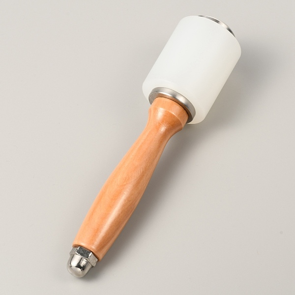 

PandaHall Stainless Steel Leathercraft Hammer, with Nylon Hammer Head, BurlyWood, 21x4.95cm Stainless Steel Orange