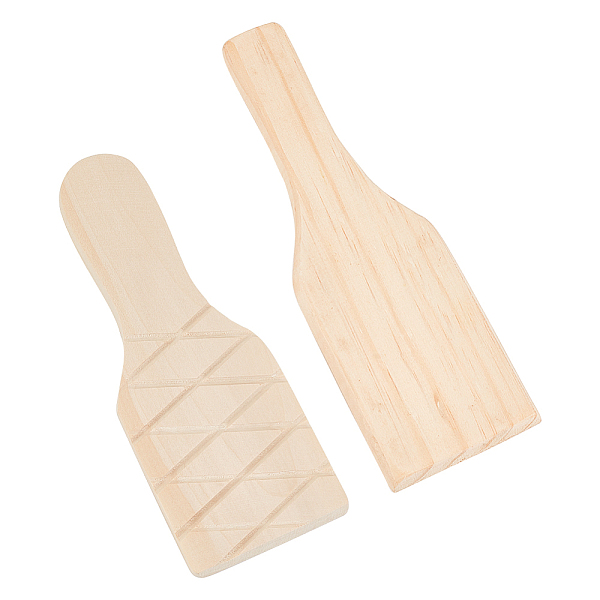 

PandaHall OLYCRAFT 2pcs Wooden Clay Paddles DIY Crafts Ceramic Tools Pottery Wooden Sculpture Pad Figurine Clay Molding Tool Unfinished...