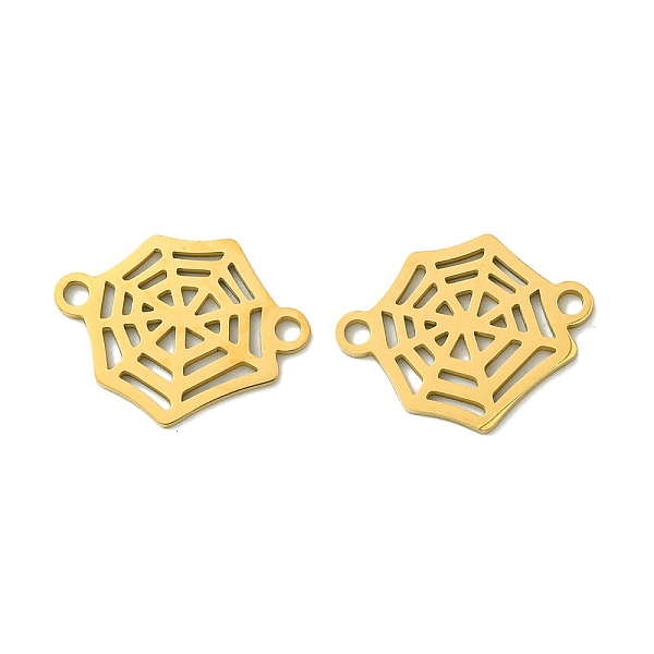 

PandaHall 201 Stainless Steel Connector Charms, Laser Cut, Spider Web Link, Real 18K Gold Plated, 14x18x1mm, Hole: 1.6mm 201 Stainless Steel...
