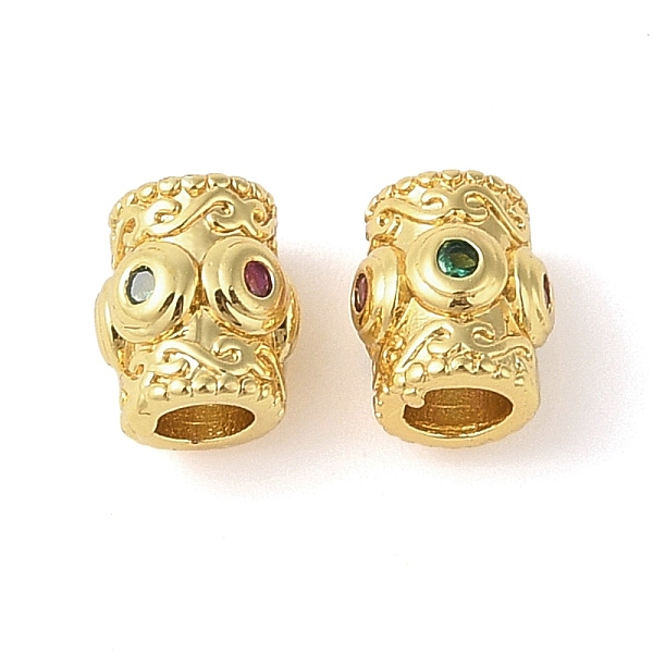 

PandaHall Rack Plating Brass Micro Pave Cubic Zirconia Tube Beads, Real 18K Gold Plated, Long-Lasting Plated, Cadmium Free & Lead Free...