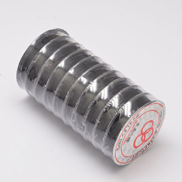 

PandaHall Flat Elastic Crystal String, Elastic Beading Thread, for Stretch Bracelet Making, Black, 0.8mm, about 10.93 yards(10m)/roll...