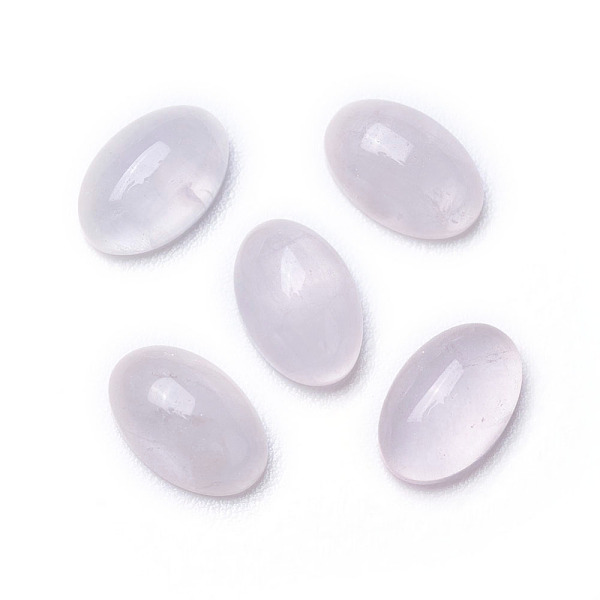 

PandaHall Natural Rose Quartz Cabochons, Oval, 6x4x2~3mm Rose Quartz Oval