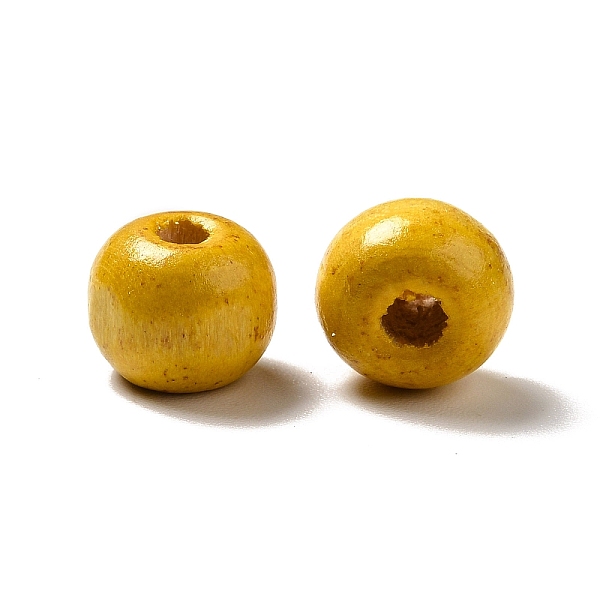 

PandaHall Natural Wood Beads, Rondelle, Lead Free, Dyed, Yellow, 8mm, Hole: 3mm Wood Rondelle Yellow