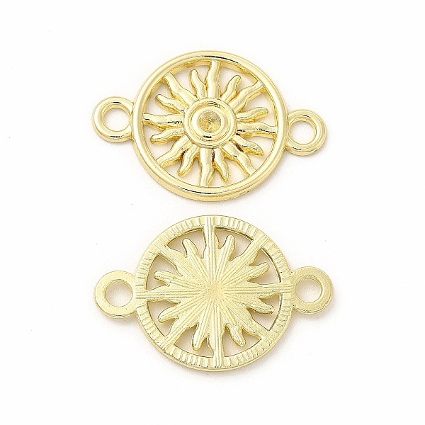 

PandaHall Rack Plating Alloy Connector Rhinestone Settings, Cadmium Free & Nickel Free & Lead Free, Flat Round with Sun, Light Gold, Fit for...