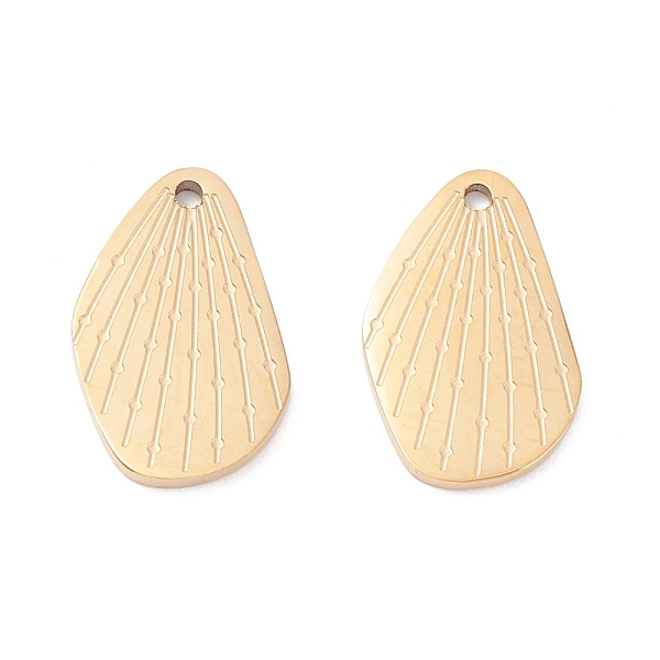 

PandaHall Ion Plating(IP) 316 Surgical Stainless Steel Charms, Wing, Real 24K Gold Plated, 14.5x9x1mm, Hole: 1mm 316 Surgical Stainless...