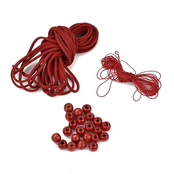 

PandaHall DIY Woven Net/Web with Feather Making Set, Including Faux Suede Cord, Nylon Thread Cord, Wood Beads, Feather, Iron Ring & Jump...