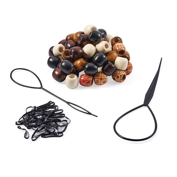 

PandaHall Dyed Natural Maple Wood Beads, Barrel, Lead Free, Mixed Color, 16x16~17mm, Hole: 8mm, 7style/bag Wood Barrel Multicolor