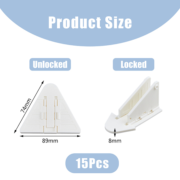 Dicosmetic 15 шт. пластиковый детский замок для раздвижной двери
