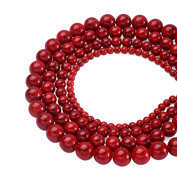 4 Strands 4 Style Synthetic Turquoise Beads Strands