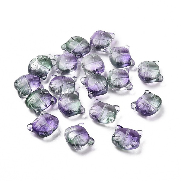 

PandaHall Glass Beads, for Jewelry Making, Cat, Sea Green, 12.5x14x6.5mm, Hole: 1mm Glass Cat Shape