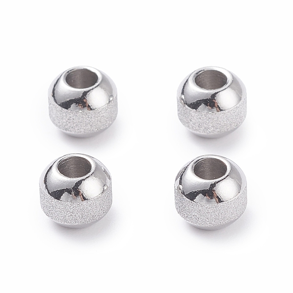 

PandaHall Textured 304 Stainless Steel Beads, Round, Stainless Steel Color, 8mm, Hole: 3.5mm 304 Stainless Steel Round