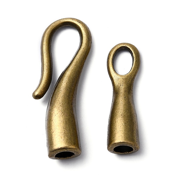 

PandaHall Tibetan Style Hook Clasps, Lead Free & Cadmium Free & Nickel Free, Antique Bronze, Toggle: 31mm long, 11mm wide, 7mm thick, Bar...