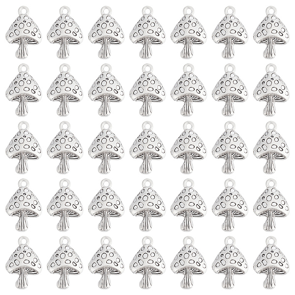 

PandaHall SUNNYCLUE Tibetan Style Alloy Pendants, Cadmium Free & Nickel Free & Lead Free, Mushroom, Antique Silver, 26x17.5x5mm, Hole: 2.2mm...