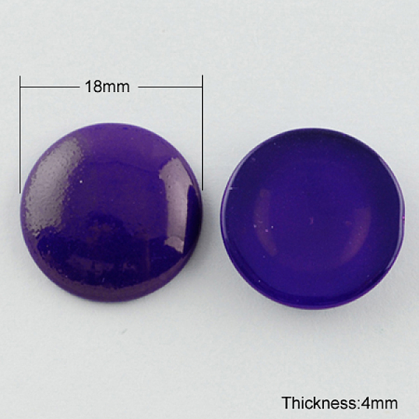 Lackiertes Glas Cabochons