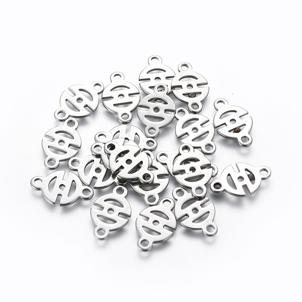 

PandaHall 201 Stainless Steel Links connectors, Stainless Steel Color, 19x11.5x1mm, Hole: 2mm 201 Stainless Steel Others