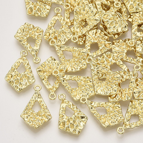

PandaHall Alloy Pendants, Hammered, Kite, Light Gold, 24x15x3mm, Hole: 1.5mm Alloy Others