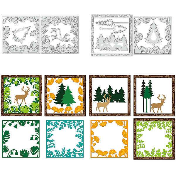 

PandaHall Carbon Steel Cutting Dies Stencils, for DIY Scrapbooking, Photo Album, Decorative Embossing Paper Card, Stainless Steel Color...