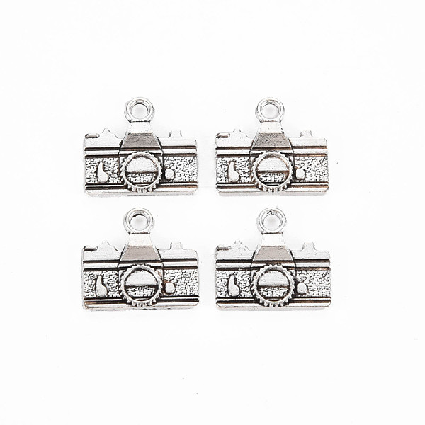

PandaHall Tibetan Style Alloy Pendants, Cadmium Free & Lead Free, Camera, Antique Silver, 14x15x3mm, Hole: 1.8mm, about 760pcs/1000g Alloy...