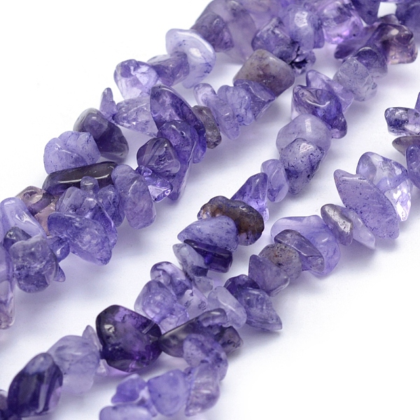 

PandaHall Natural Amethyst Beads Strands, Dyed, Chip, 5~8mm, Hole: 1mm, about 33 inch(84cm) Amethyst Chip