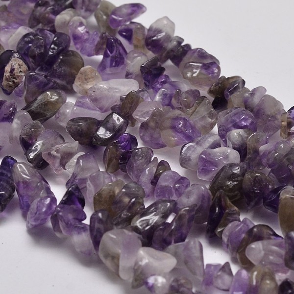 

PandaHall Chip Natural Amethyst Beads Strands, Dyed, 5~8x5~8mm, Hole: 1mm, 34 inch Amethyst Chip