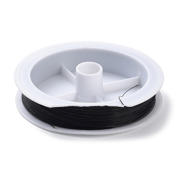 

PandaHall (Defective Closeout Sale: Scroll Broken), Tiger Tail Wire, Nylon-coated Stainless Steel Wire, Black, 0.3mm, about 164.04 Feet...