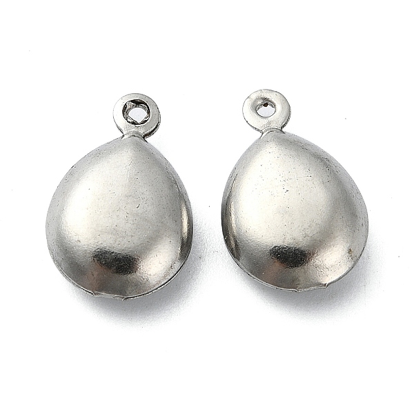 

PandaHall 304 Stainless Steel Pendants, Teardrop Charms, Stainless Steel Color, 15x9.5x4.5mm, Hole: 0.9mm 304 Stainless Steel Teardrop