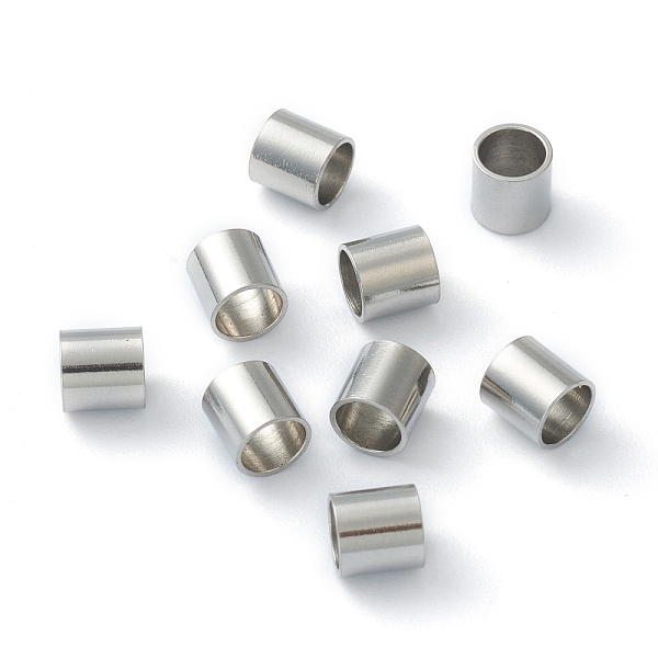 

PandaHall 201 Stainless Steel Spacer Beads, Tube, Stainless Steel Color, 5x5mm, Hole: 4mm 201 Stainless Steel Tube