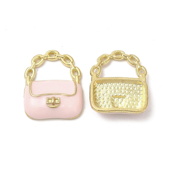 

PandaHall Alloy Enamel Pendants, Cadmium Free & Nickel Free & Lead Free, Golden, Handbag Charm, Pink, 19.5x16x4mm, Hole: 6x9mm Alloy+Enamel...