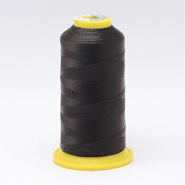 PandaHall Nylon Sewing Thread, Coffee, 0.6mm, about 300m/roll Nylon Brown