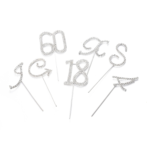 

PandaHall Alloy Hair Sticks, with Crystal Rhinestone, Mixed Shapes, Platinum, 100~113x36~54x3mm, Pin: 1.5mm Alloy Clear
