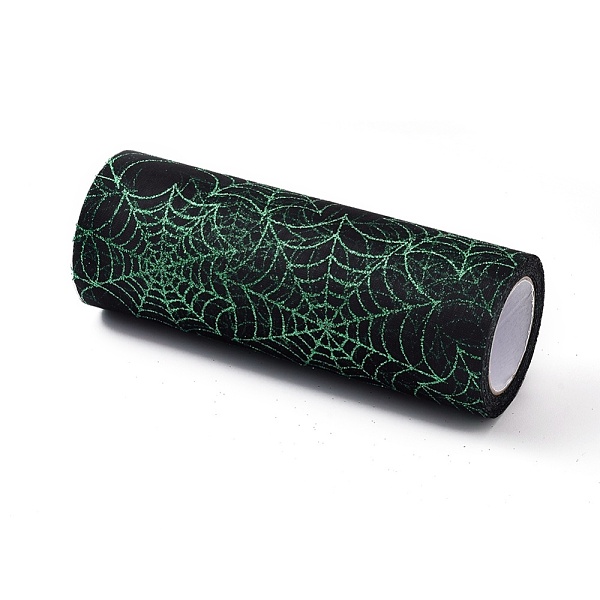 

PandaHall Spider Deco Mesh Ribbons, Tulle Fabric, Tulle Roll Spool Fabric For Skirt Making, Green, 6 inch(15cm), about 10yards/roll...