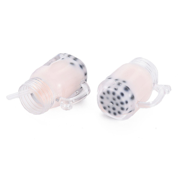 

PandaHall Epoxy Resin Pendants, with Transparent Acrylic, Cup, Misty Rose, 40~44x28x20mm, Hole: 1.6~2mm Resin Food