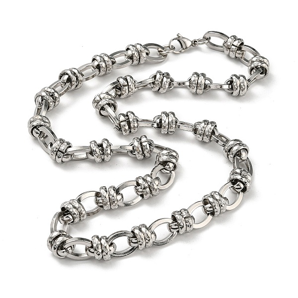 

PandaHall 201 Stainless Steel Link Chain Necklace, Stainless Steel Color, 21.85 inch(55.5cm) 201 Stainless Steel Oval