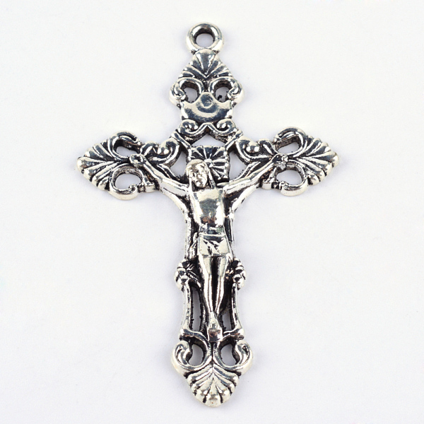 

PandaHall Tibetan Style Alloy Pendants, For Easter, Crucifix Cross, Cadmium Free & Lead Free, Antique Silver, 55.5x34x5mm, Hole: 2mm Alloy...