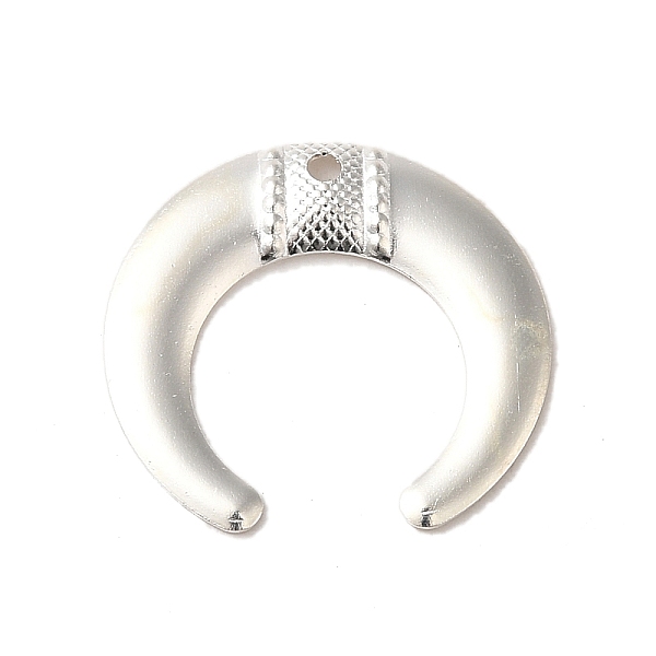 

PandaHall Brass Pendants, Horn, 925 Sterling Silver Plated, 18x19x1mm, Hole: 1.4mm Brass Horn