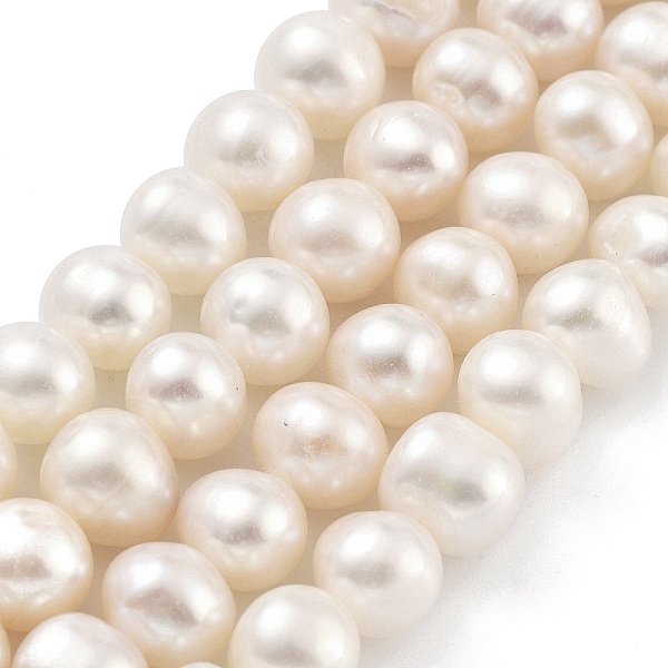 

PandaHall Natural Cultured Freshwater Pearl Beads Strands, Potato, Blanched Almond, 7~8mm, Hole: 0.6mm, about 26pcs/strand, 6.69 inch(17cm)...