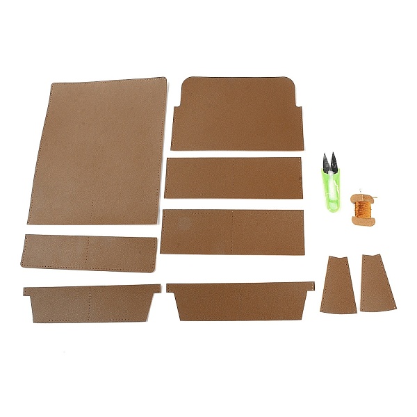 

PandaHall Polyester PU Leather, for Knitting Bag, Women Bags Handmade DIY Accessories, Camel, 24.8x20x0.15cm Polyester Brown