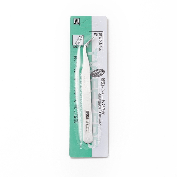 

PandaHall 430 Stainless Steel Beading Tweezers, 115x9x4mm Stainless Steel