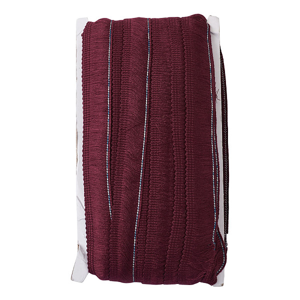 

PandaHall Polyester Ribbon, Fringe Lace Trim, Coconut Brown, 7/8~1 inch(23~25mm), about 25m/card Polyester None