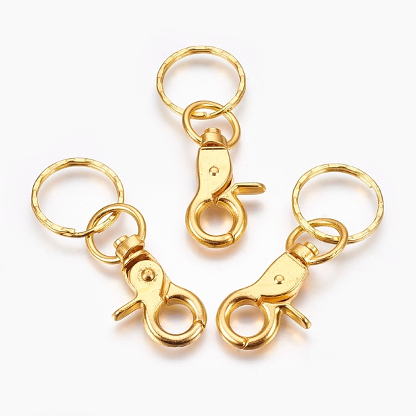 

PandaHall Iron Swivel Clasps with Key Rings, Platinum, 67x25mm Iron